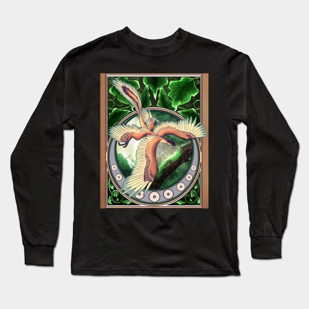 Microraptor Gui Nouveau Long Sleeve T-Shirt by Radiantglyph